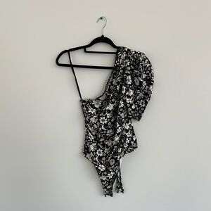 Free people Floral One-Shoulder top